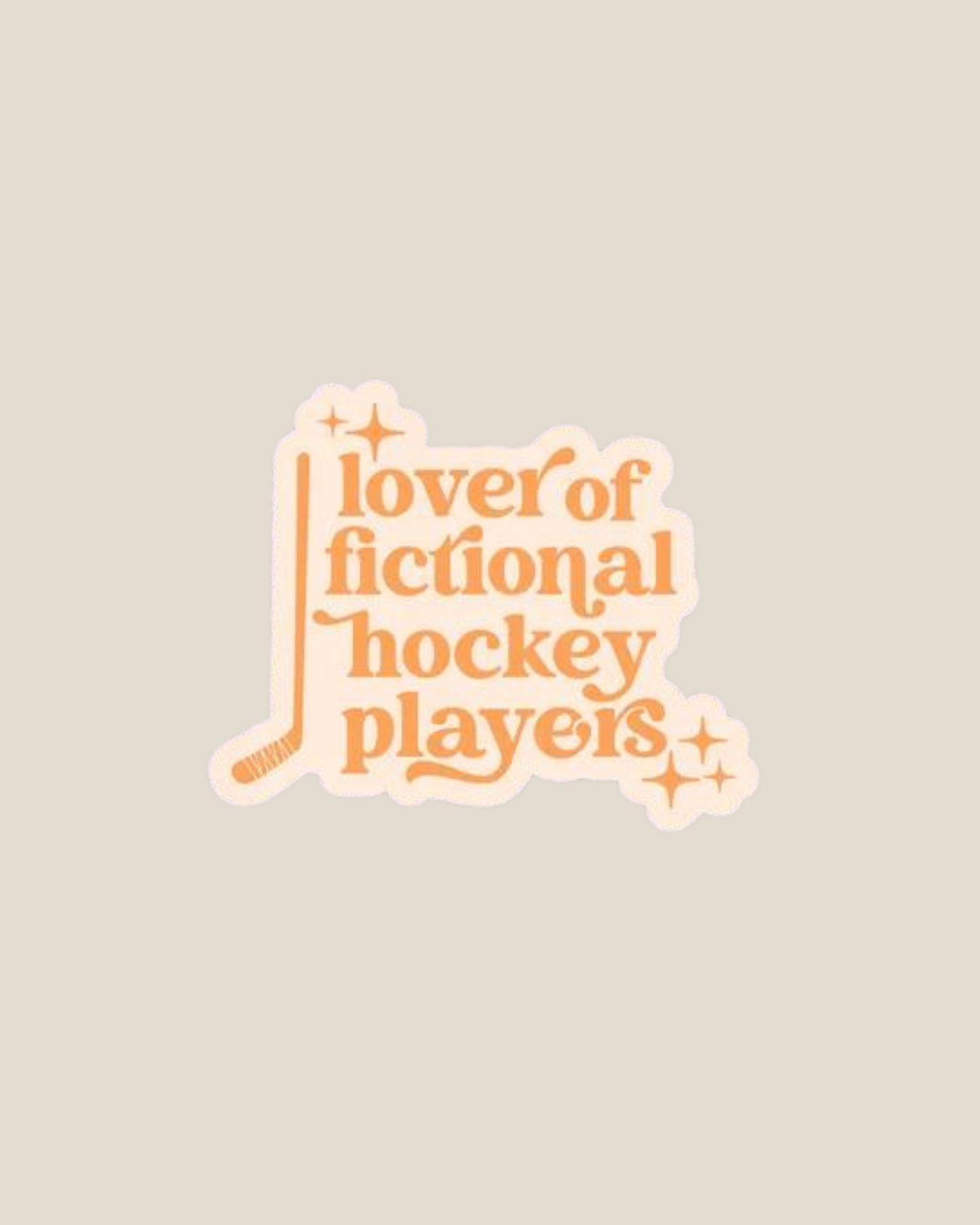 Lover of Fictional Hockey Players Stickers