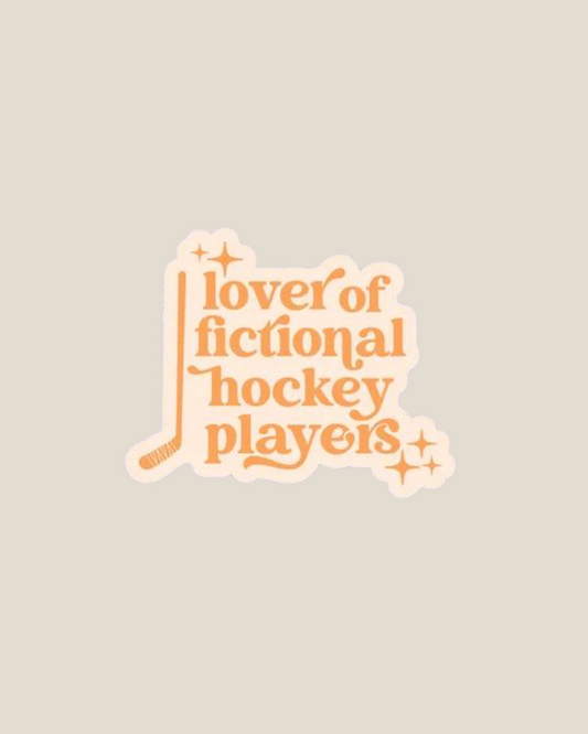 Lover of Fictional Hockey Players Stickers