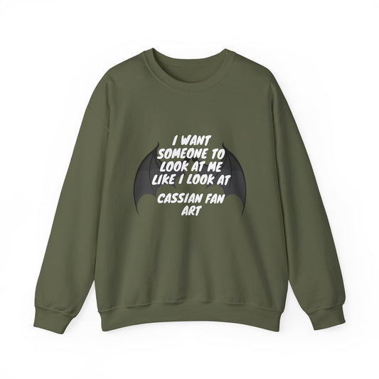 ACOTAR Cassian Fan Art Crewneck Sweatshirt